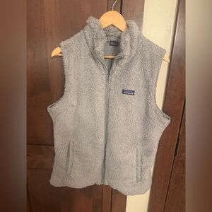 Patagonia Light Gray Fleece Vest